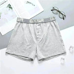 Men's Home Low Waist Pure Cotton Boxer short Breathable Underwear - EX-STOCK CANADA