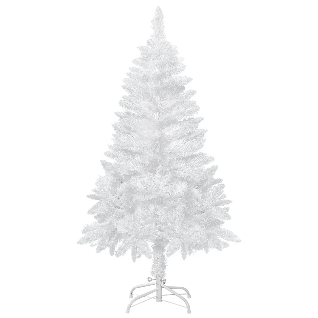 4ft Artificial Christmas Tree With Pine Realistic Branches, Auto Open, For Indoor Decoration, White EX-STOCK Canada 