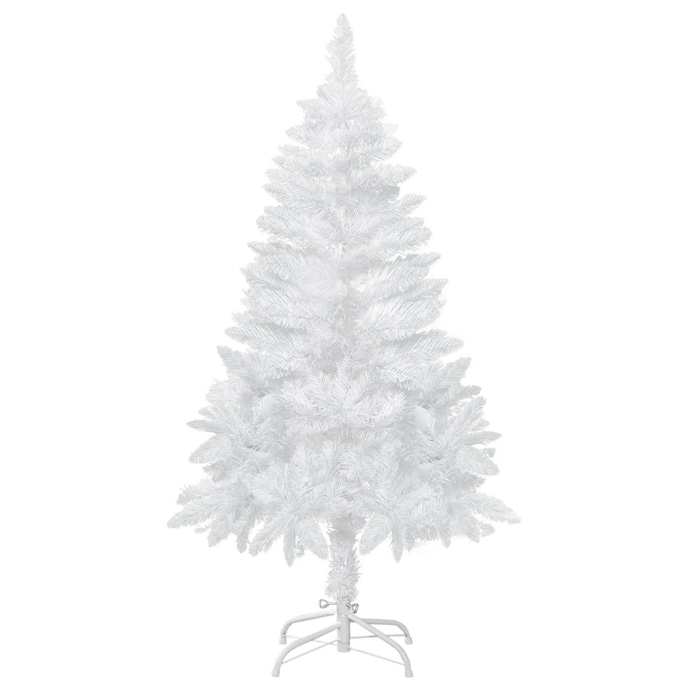 4ft Artificial Christmas Tree With Pine Realistic Branches, Auto Open, For Indoor Decoration, White EX-STOCK Canada 