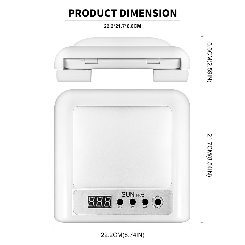 UV Led Nail Lamp For Gel Nail Polish Press On Nails Curing,  Large UV Nail Light Curing Nail Dryer With Nail Arm Rest For Nail Art Nail Technician Salon Use EX-STOCK Canada 