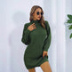 Elegant Autumn Winter Mini Turtleneck Sweater Dress - EX-STOCK Canada