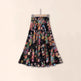 Floral patterned skirt on a beige background