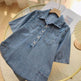 Women's Lapel Breasted Straight-leg Denim Dress - EX-STOCK Canada