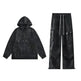 Men's 2 pcs Hoodie set outfit Sweatshirt and Sweatpants - EX-STOCK CANADA