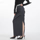 Retro Design Casual Temperament Side Slit long Pencil Skirt for work - EX-STOCK Canada