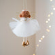 Christmas White Tulle Skirt Golden Wings Angel Girl Pendant EX-STOCK Canada 