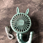 USB Powered summer heat Handheld fan with stand and Night light - EX-STOCK Canada