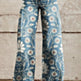 European And American Plus Size Women's Denim Casual Pants 