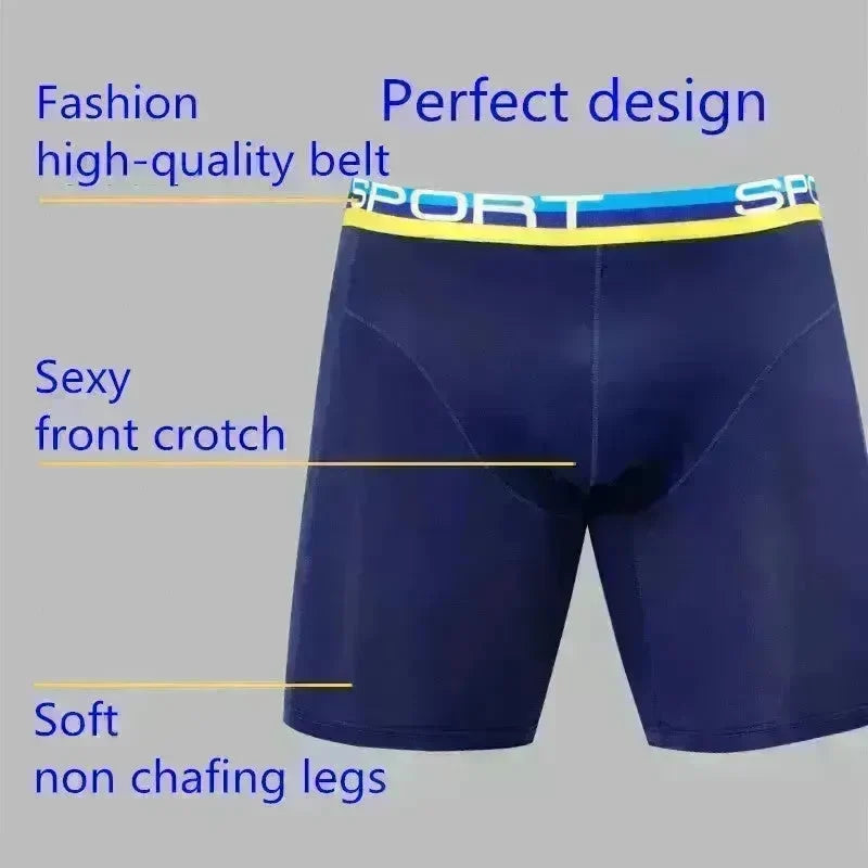 Anti-wear Ice Silk breathable Midway Boxer Beach swimming Underwear - EX-STOCK CANADA