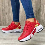 Lace Up Sneakers Women Wedge Heel Running Sports Sneakers Shoes for Women. - EX-STOCK Canada