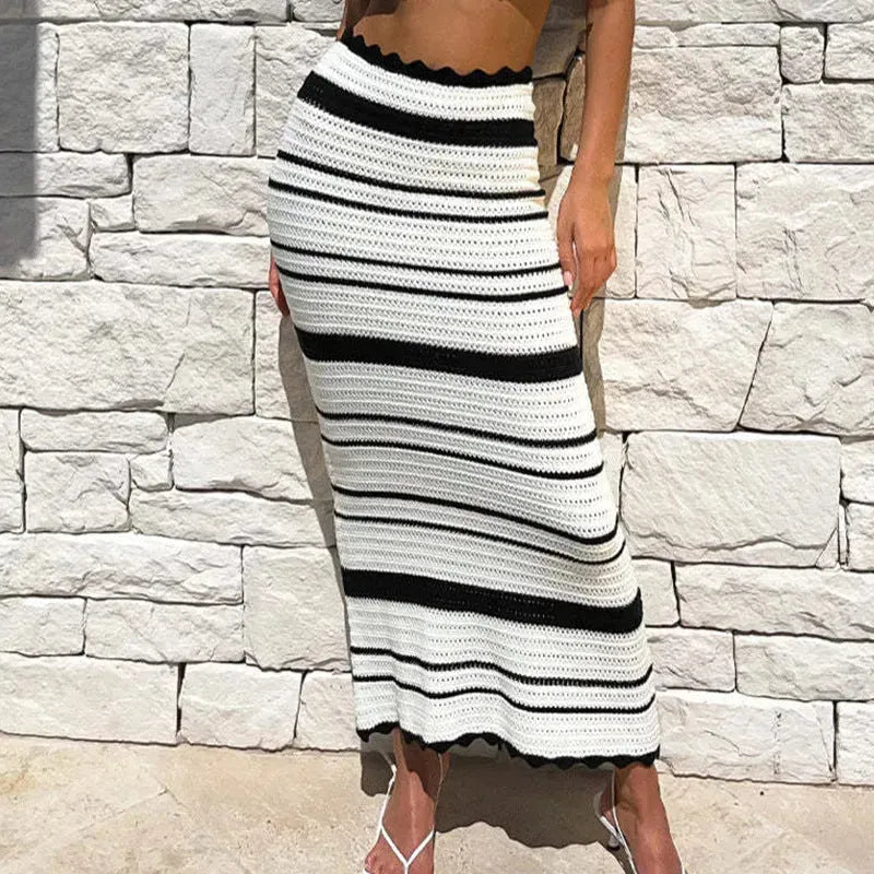Women's Fashion Striped Texture Holiday Casual Dress Suit - EX-STOCK CANADA