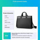Men's Business Handheld Notebook Computer Best Leather Black Briefcase - EX-STOCK Canada