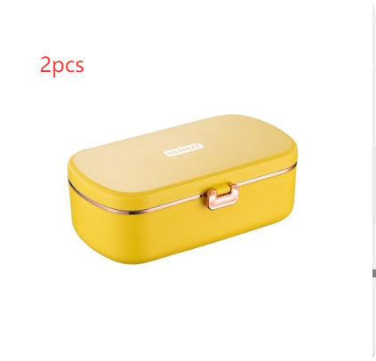 Mini Heating Insulated Lunch Box Plug-in Electric Office Worker Student Bento Stainless Steel Liner Gift EX-STOCK