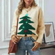 Christmas Tree Pullover Women's Round Neck Loose Sweater - EX-STOCK CANADA