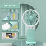 Handheld Portable Battery Little Fan - EX-STOCK Canada