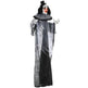 HOMCOM 6 Life Size Outdoor Halloween Decoration, Classic Black And White Striped Clown Animatronic, Sound And Motion Activated Animated Prop With Light Up Eyes Sounds - EX-STOCK Canada