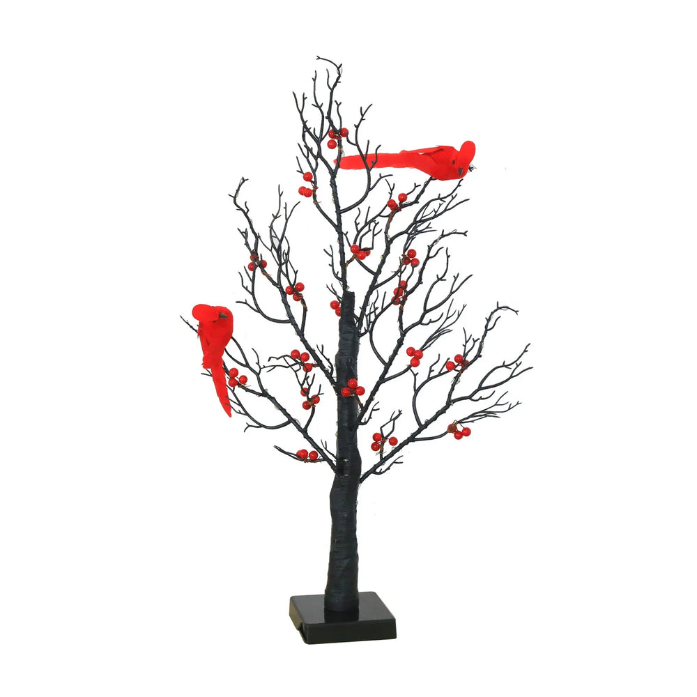Lighted Mini Birch Tree Light LED Cardinals Christmas Tree Vintage Glowing Tree Light For Table Holiday Home Xmas Decoration EX-STOCK Canada 