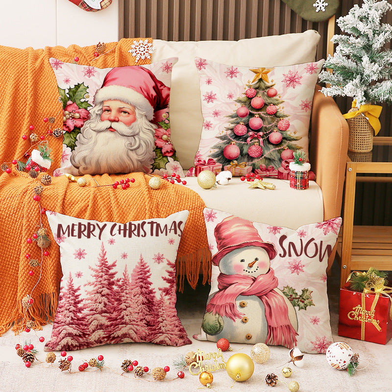 Home Sofa Santa Claus Pillow Cushion Cover EX-STOCK Canada 