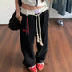 Retro Casual Baggy Sweatpant For Women Autumn And Winter - EX-STOCK Canada