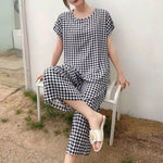 Cotton Silk Pajama Lounge trouser Pants Summer Women - EX-STOCK Canada