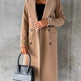 Classy Fashion Long Winter Coat Office Workwear for ladies Long Blazer overcoat - EX-STOCK Canada