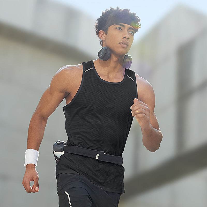 Sleeveless Quick Drying Marathon Sports Workout Gym Tank Top for Men - EX-STOCK Canada