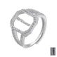 Fashion Micro Inlaid Zircon Arab Letters Ring for women - EX-STOCK CANADA