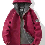 Men Winter Plus Size Men's Brushed Fleece Quarter Zipper Hoodie Sweatshirt Pullover - EX-STOCK CANADA