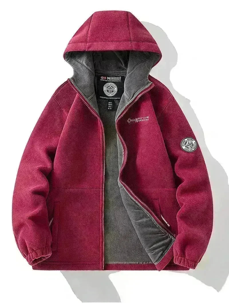 Men Winter Plus Size Men's Brushed Fleece Quarter Zipper Hoodie Sweatshirt Pullover - EX-STOCK CANADA