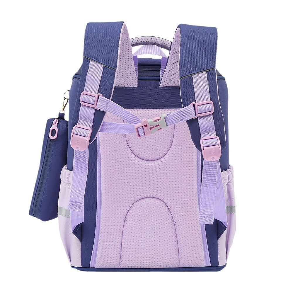 One Piece Dropshipping Primary School Student Schoolbag Boys And Girls Burden Reduction Spine Protection EX-STOCK