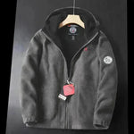 Men Winter Plus Size Men's Brushed Fleece Quarter Zipper Hoodie Sweatshirt Pullover - EX-STOCK CANADA