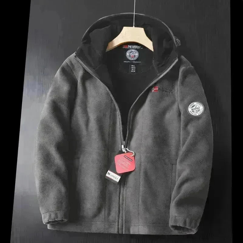 Men Winter Plus Size Men's Brushed Fleece Quarter Zipper Hoodie Sweatshirt Pullover - EX-STOCK CANADA