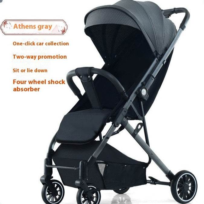Pull Rod Type Summer Ultra-light Stroller Four Minus EX-STOCK Canada 