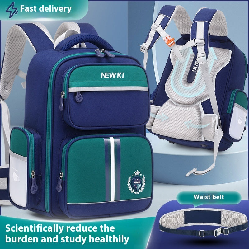 School Student Schoolbag Children's Waterproof Backpack Wear-resistant Men And Women EX-STOCK