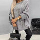 Oversized Fashion Knitted Fleece Pullover Sweater tops for Fall Winter - EX-STOCK Canada