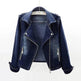 Slim Fit Stretch Suit Collar Denim Coat For Women Blue Denim Jacket for women - EX-STOCK Canada