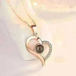 Hot Valentine's Day Gifts Metal Rose Jewelry Gift Box Necklace For Wedding Girlfriend Necklace Gifts - EX-STOCK CANADA