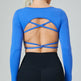 Quick Drying Clothes Outdoor Long Sleeve Cross Beauty Back Workout Clothes Sports Top - EX-STOCK CANADA