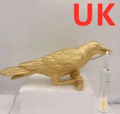 Creative Auspicious Bird Resin Wall Lamp Decoration - EX-STOCK CANADA