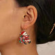 Personalized Cute Santa Claus Earrings With Colorful Rhinestones Ins Fashion Christmas Earrings For Women Jewelry - EX-STOCK CANADA