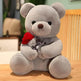 New Lovely Hug Roses Teddy Bear Stuffed Soft Animal Dolls Nice Birthday Gift Girlfriend Valentine's Day - EX-STOCK Canada