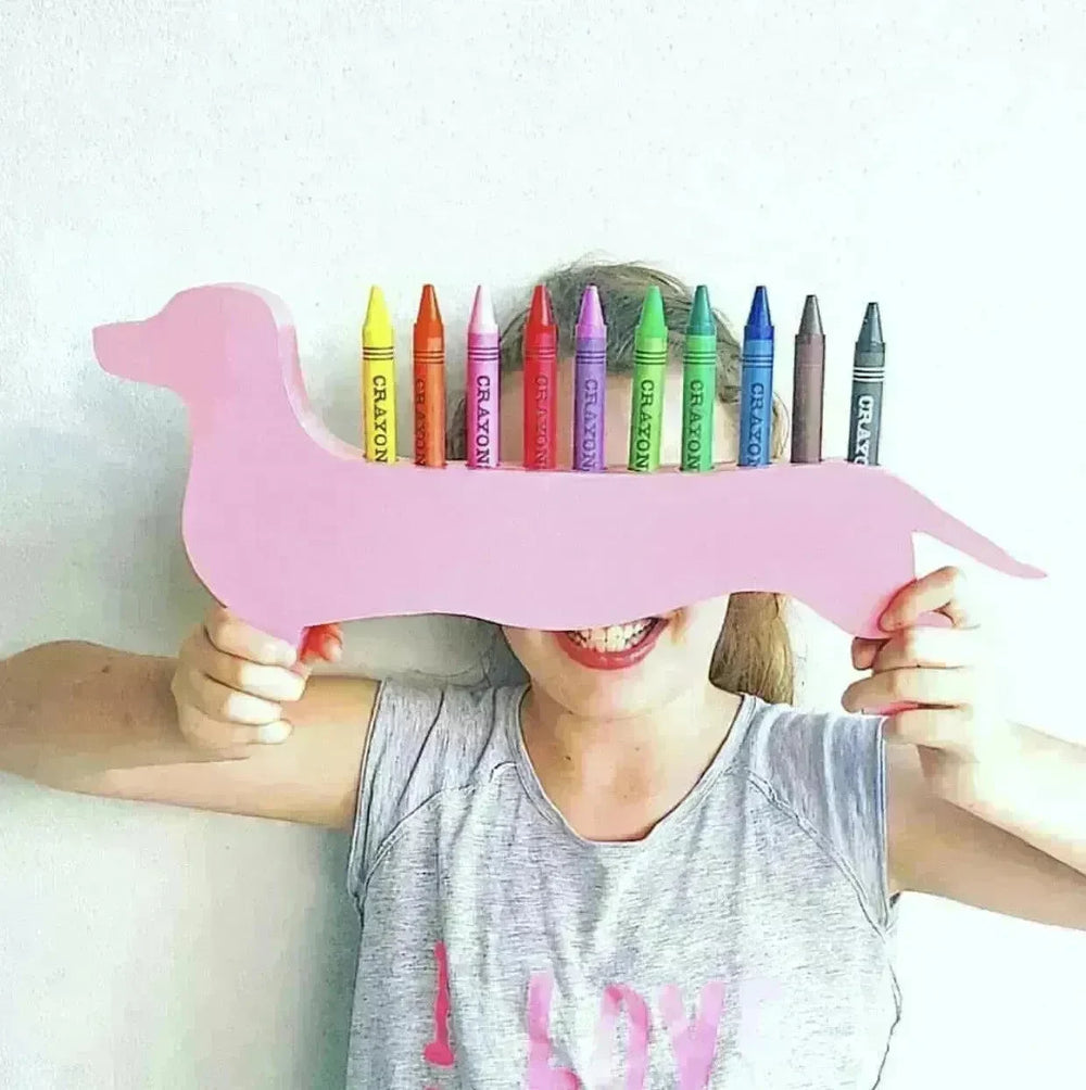 Dachshund Crayon Storage Ornaments - EX-STOCK CANADA