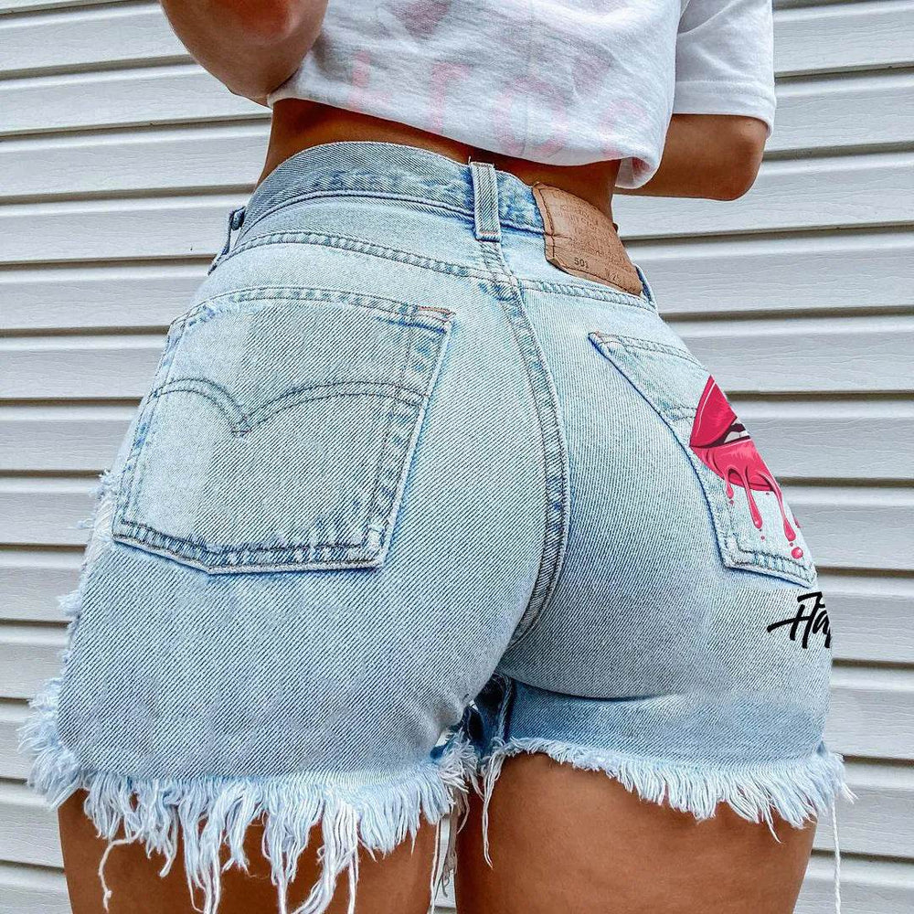 Fashion Ripped Denim Shorts For Women - EX-STOCK Canada