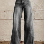 Women's Wide-leg Pants Fashion High Waist Casual Trousers 3D Printing 
