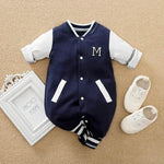 Baby One-piece Spring And Autumn Romper Baseball Uniform cloth - EX-STOCK Canada