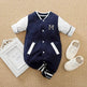 Baby One-piece Spring And Autumn Romper Baseball Uniform cloth - EX-STOCK Canada