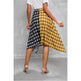Elegant Irregular Lace-Up Check Midi Skirt street wear fashion Women's Plaid Skirts High Waisted Knot Front Asymmetrical Hem Mini Skater Skirt - EX-STOCK Canada