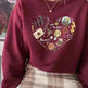 Digital Printing Sweater Hipster Round Neck Pullover Long Sleeve Sweater Women - EX-STOCK CANADA