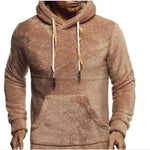 Autumn Winter Drawstring Fleece Hoodie Pullover for men - EX-STOCK Canada