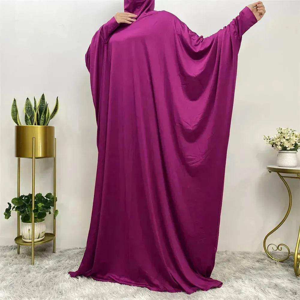 Batwing Sleeve Plain Abaya for ArabArab Women Eid Jalabiya for Women Islamic Wear for Women - EX-STOCK Canada